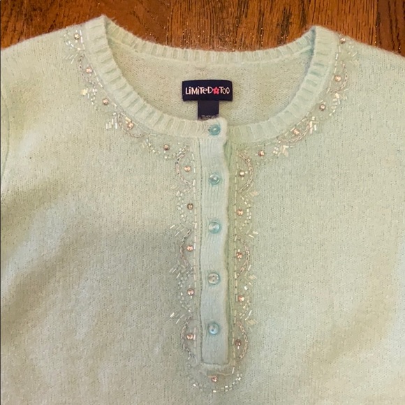 Limited Too Shirts & Tops Mint Green Limited Too Girls Sweater